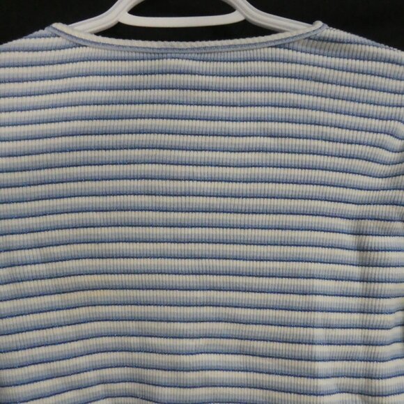 GAP - Factory Store | XL - extra large | Blue and White Striped Long Sleeve Top - Picture 11 of 16